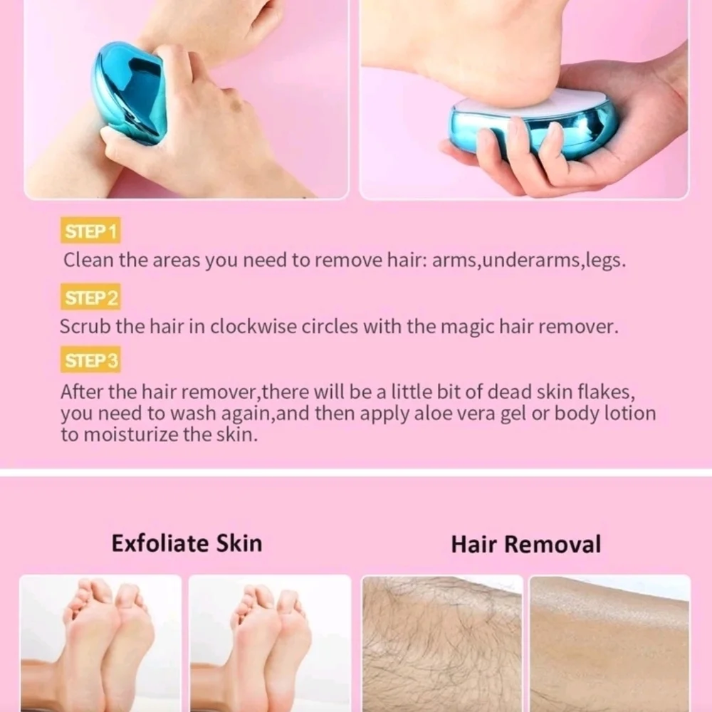 Sleek Blue Hair Removal Tool for Women